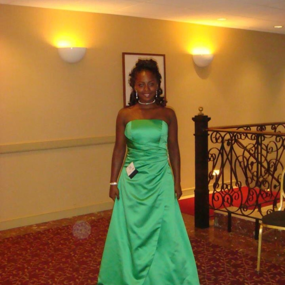Emerald Strapless Gown